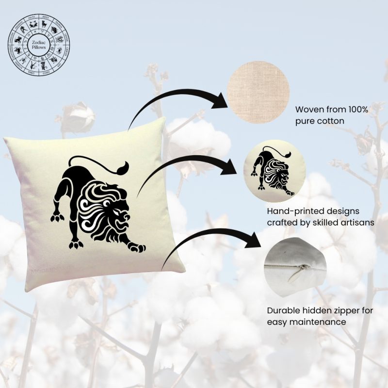 leo zodiac sign pillows